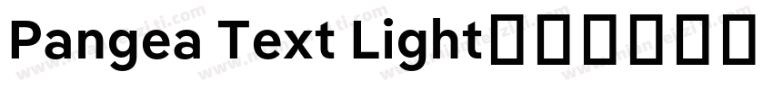 Pangea Text Light字体转换